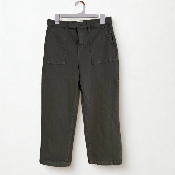 Studio Blue Olive Green Cropped Jeans - Picture 3 of 10